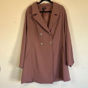 PLUS SIZE: TORRID Women's Walnut Double-Breasted Coat